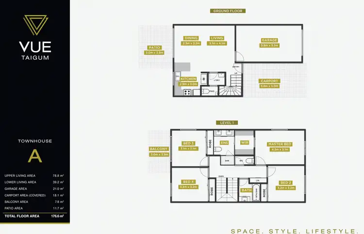 Floorplan of Homely townhouse listing, 14/47 Abbeywood Street, Taigum QLD 4018