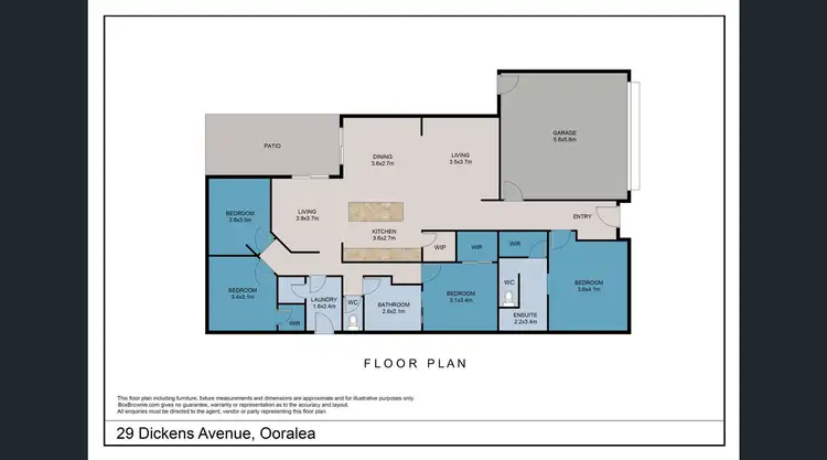 Floorplan of Homely house listing, 29 Dickens Avenue, Ooralea QLD 4740