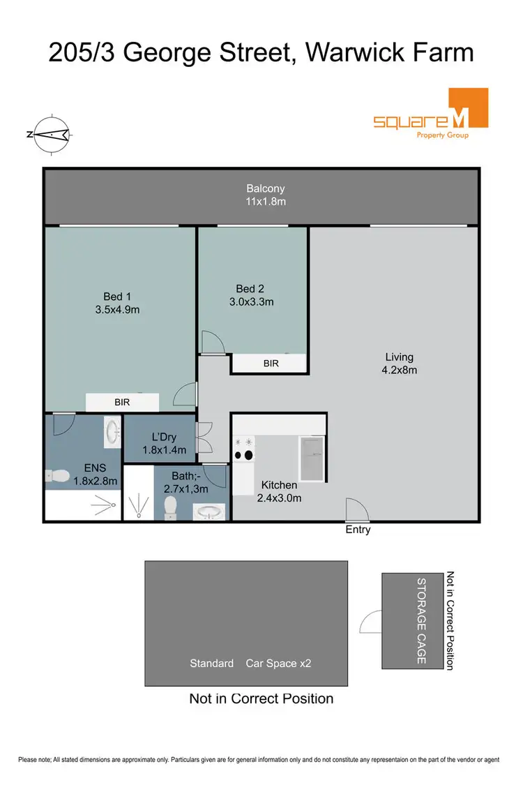 Floorplan of Homely unit listing, 205/3 George Street, Warwick Farm NSW 2170