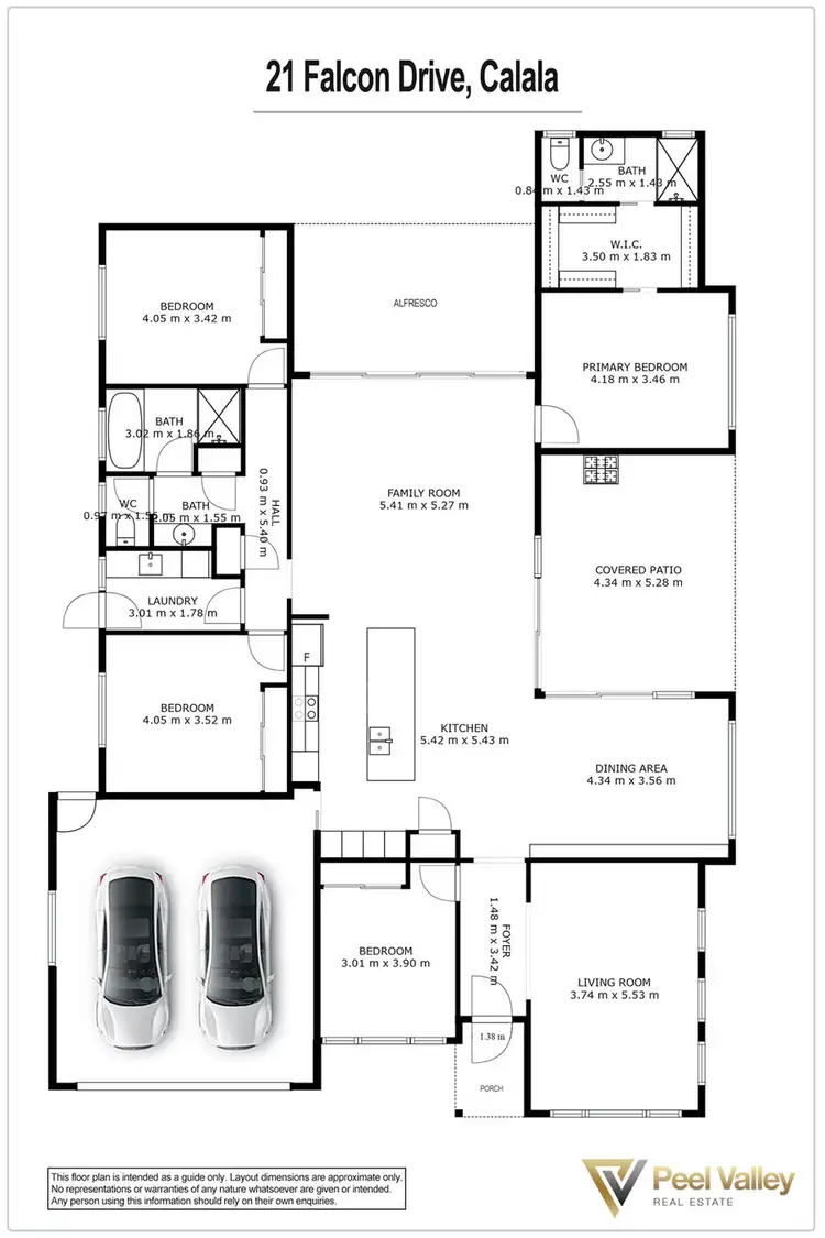 Floorplan of Homely house listing, 21 Falcon Drive Calala, Tamworth NSW 2340