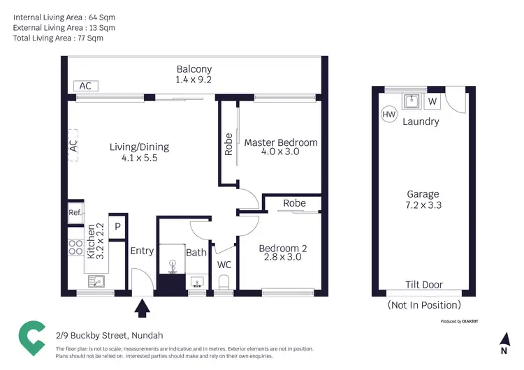 Floorplan of Homely unit listing, 2/9 Buckby Street, Nundah QLD 4012