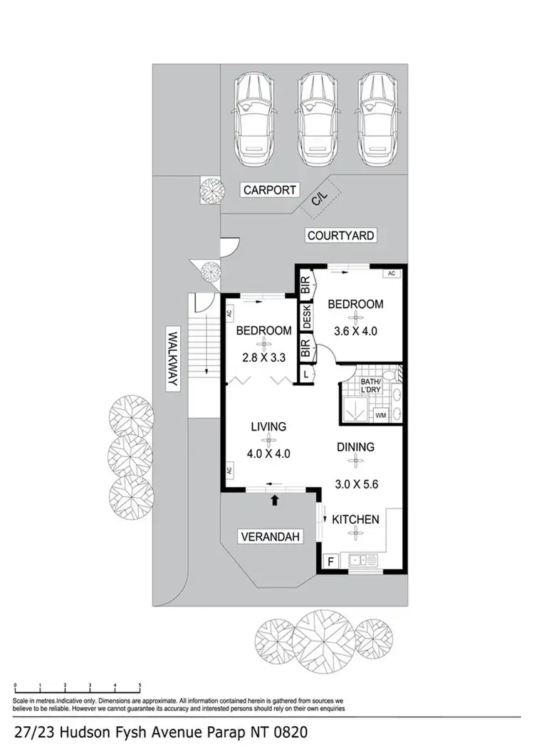 Floorplan of Homely unit listing, 27/23 Hudson Fysh Avenue, Parap NT 820
