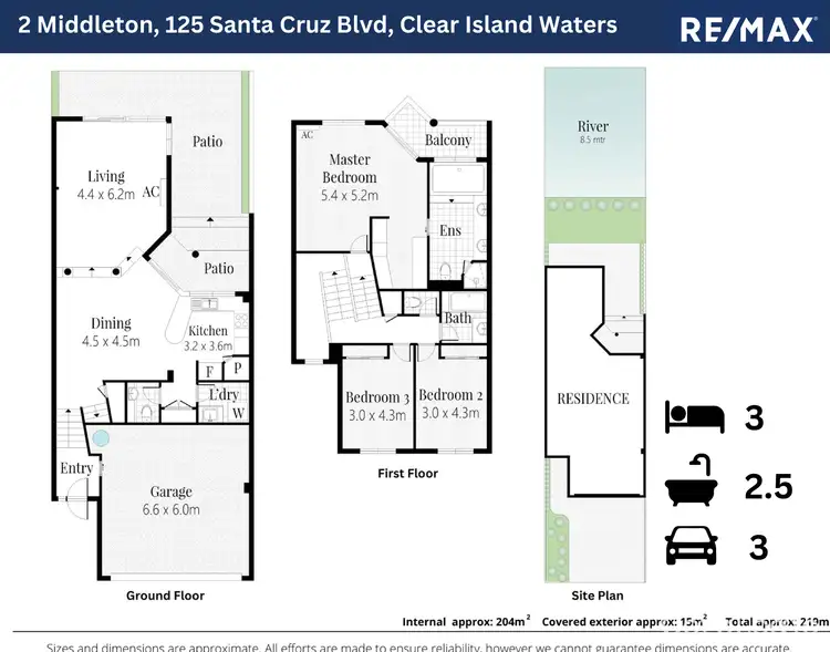 Floorplan of Homely townhouse listing, 143/125 Santa Cruz Boulevard, Clear Island Waters QLD 4226