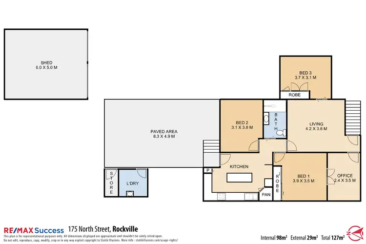 Floorplan of Homely house listing, 175 North Street, Rockville QLD 4350