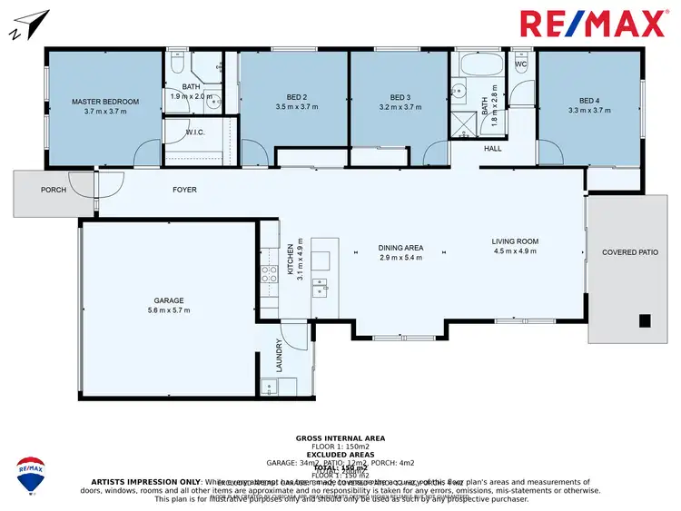 Floorplan of Homely house listing, 16 Geary Court, Caboolture QLD 4510