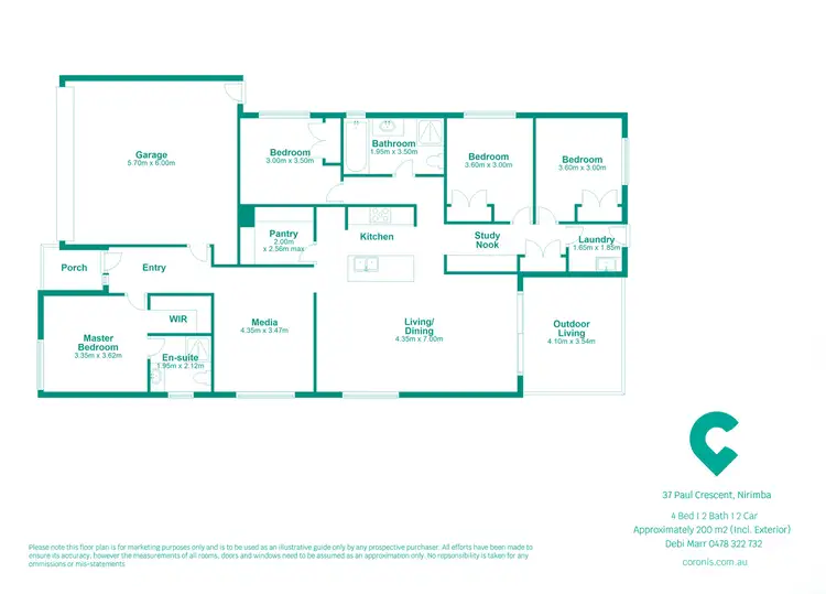 Floorplan of Homely house listing, 37 Paul Crescent, Nirimba QLD 4551