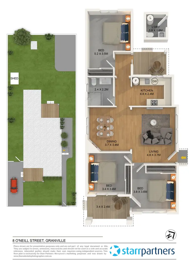 Floorplan of Homely house listing, 8 O'Neill Street, Granville NSW 2142