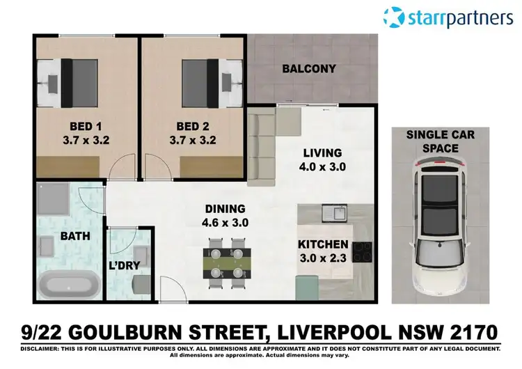 Floorplan of Homely unit listing, 9/22-24 Goulburn Street, Liverpool NSW 2170