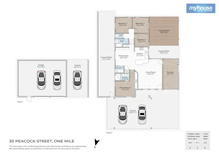 Floorplan of Homely house listing, 30 Peacock Street, One Mile QLD 4305
