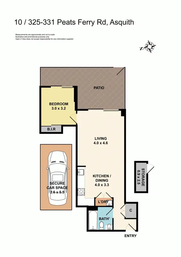 Floorplan of Homely apartment listing, 10/325-331 Peats Ferry Road, Asquith NSW 2077