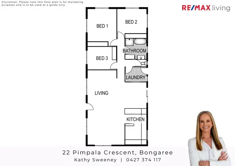 Floorplan of Homely house listing, 22 Pimpala Crescent, Bongaree QLD 4507