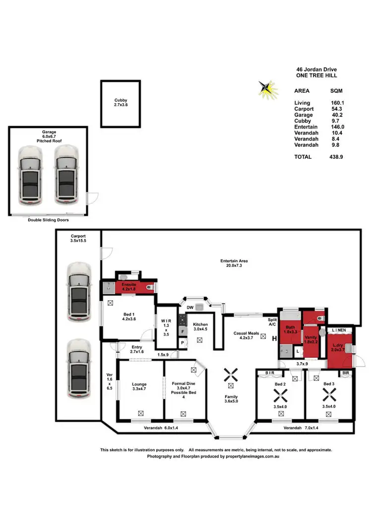 Floorplan of Homely house listing, 46 Jordan Drive, One Tree Hill SA 5114