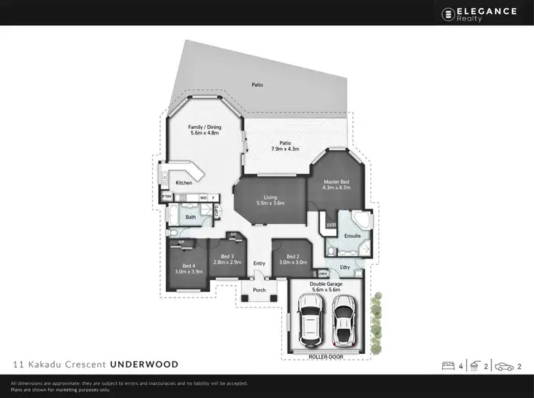 Floorplan of Homely house listing, 11 Kakadu Crescent, Underwood QLD 4119