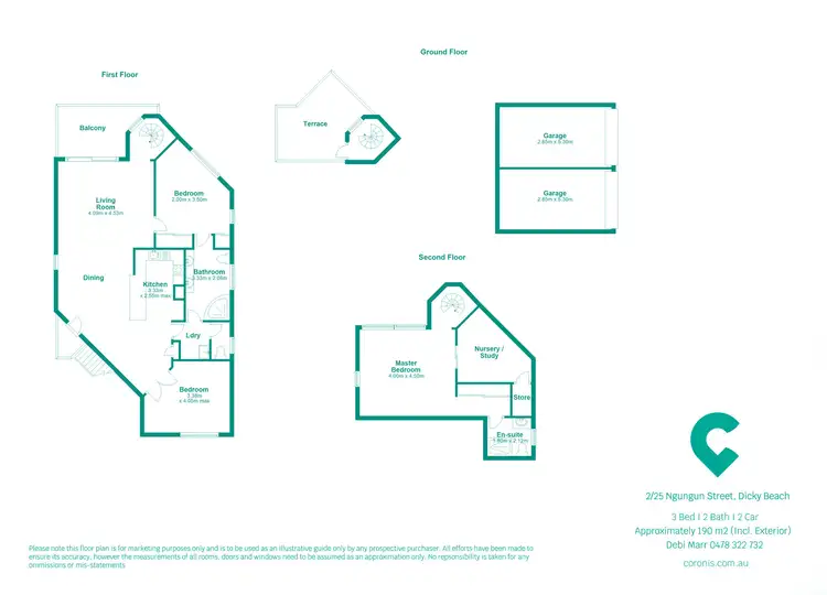 Floorplan of Homely townhouse listing, 2/25 Ngungun Street, Dicky Beach QLD 4551