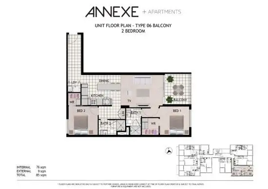Floorplan of Homely apartment listing, 606/11 Walden Lane, Bowen Hills QLD 4006