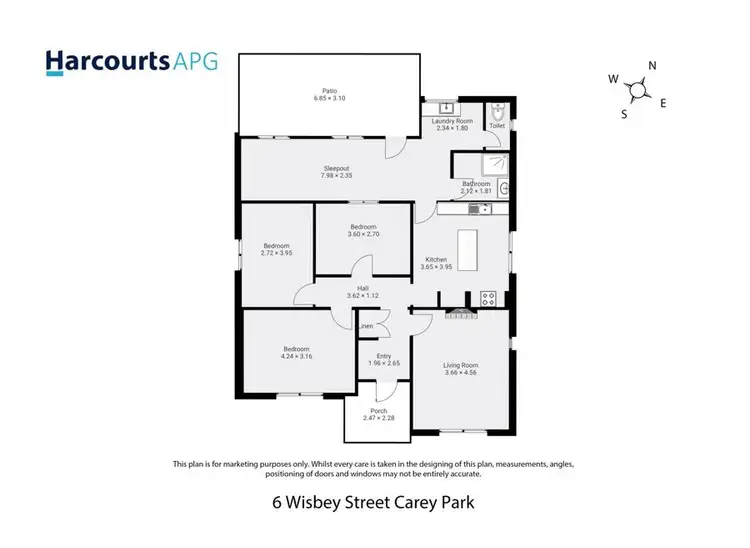 Floorplan of Homely house listing, 6 Wisbey Street, Carey Park WA 6230
