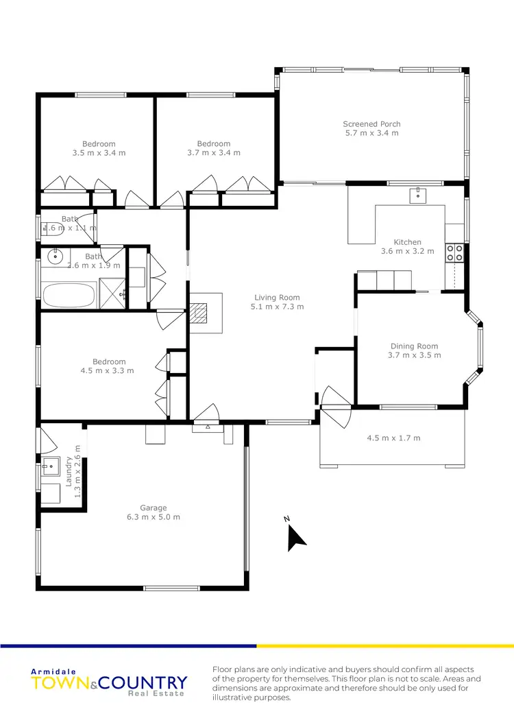 Floorplan of Homely house listing, 1 Ishbell Drive, Armidale NSW 2350