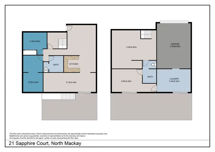 Floorplan of Homely house listing, 21 Sapphire Court, North Mackay QLD 4740