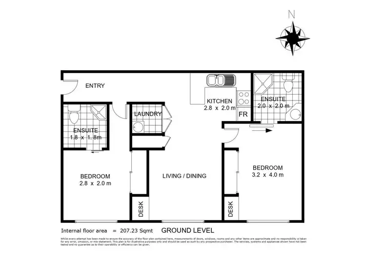 Floorplan of Homely unit listing, 13/9 Uniplaza Court, Kearneys Spring QLD 4350