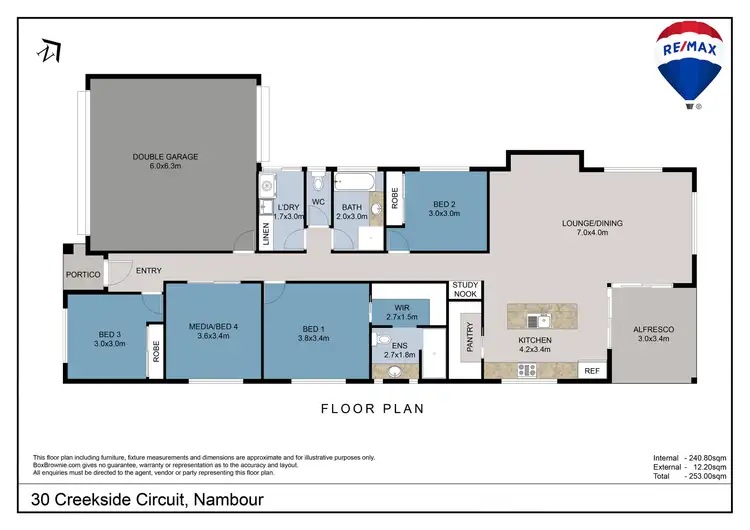Floorplan of Homely house listing, 30 Creekside Circuit, Nambour QLD 4560