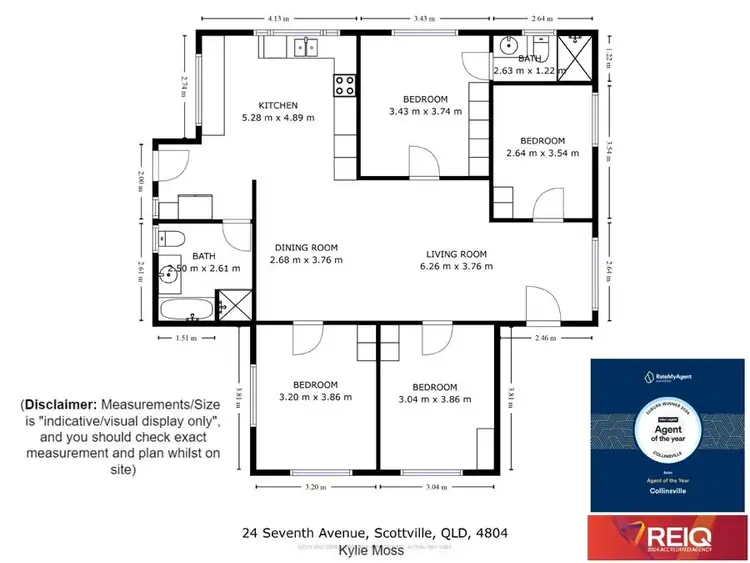 Floorplan of Homely house listing, 24 Seventh Avenue, Scottville QLD 4804