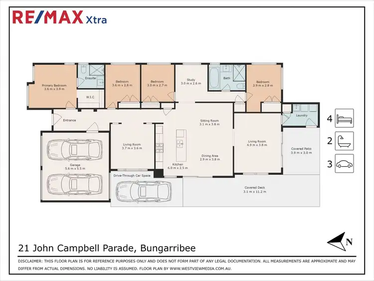 Floorplan of Homely house listing, 21 John Campbell Parade, Bungarribee NSW 2767