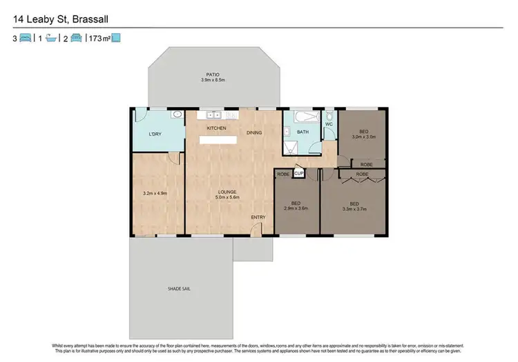 Floorplan of Homely house listing, 14 Leahy Street, Brassall QLD 4305