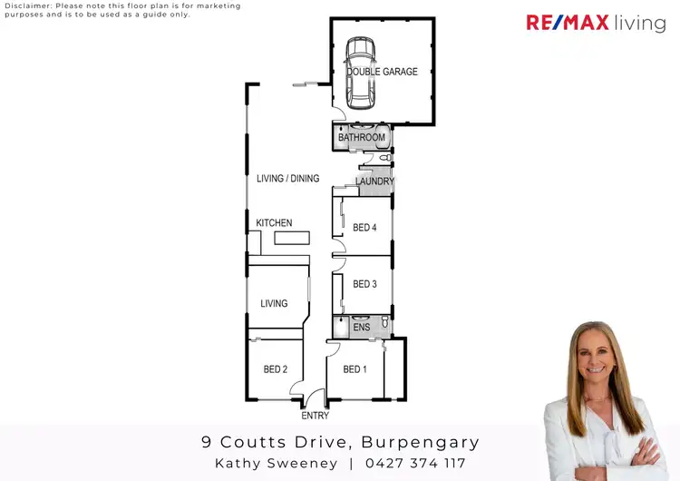Floorplan of Homely house listing, 9 Coutts Drive, Burpengary QLD 4505