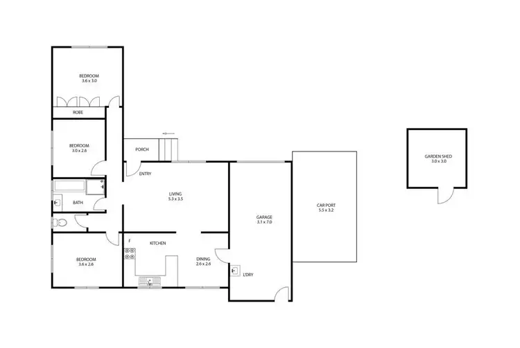 Floorplan of Homely house listing, 5 Ball Street, Drayton QLD 4350