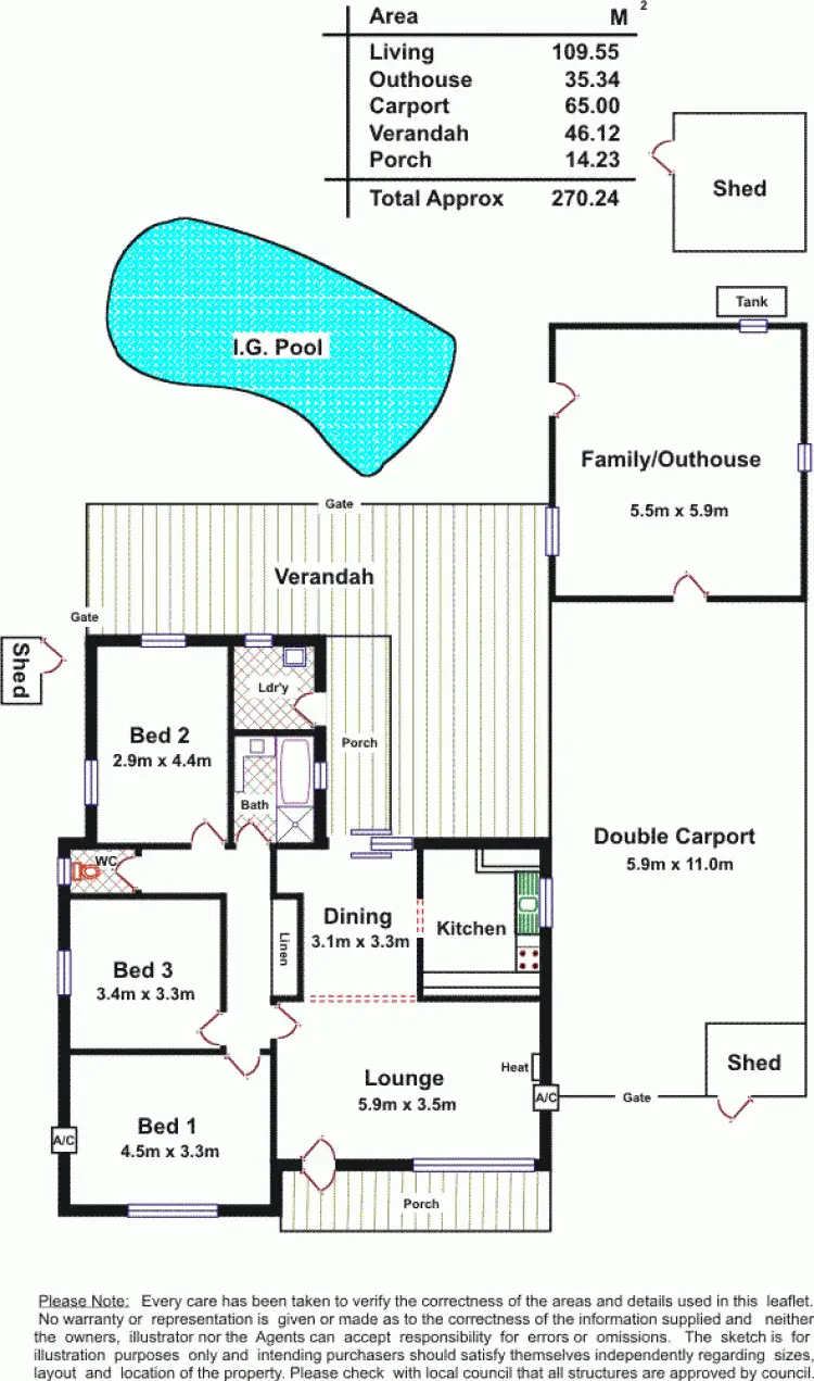 Floorplan of Homely house listing, 9 Bridport Street, Elizabeth Park SA 5113