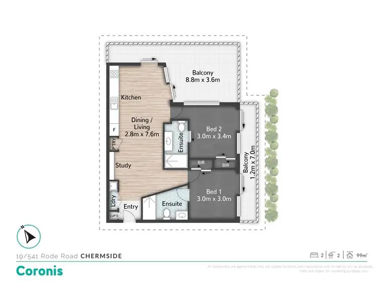 Floorplan of Homely unit listing, 19/541 Rode Road, Chermside QLD 4032