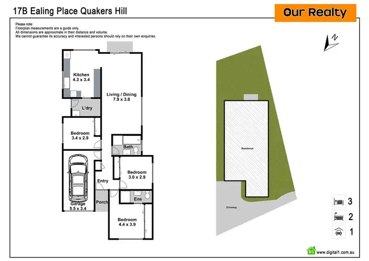Floorplan of Homely house listing, 17B Ealing Place, Quakers Hill NSW 2763