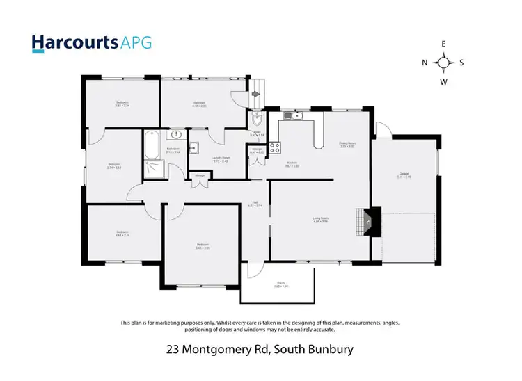 Floorplan of Homely house listing, 23 Montgomery Road, South Bunbury WA 6230