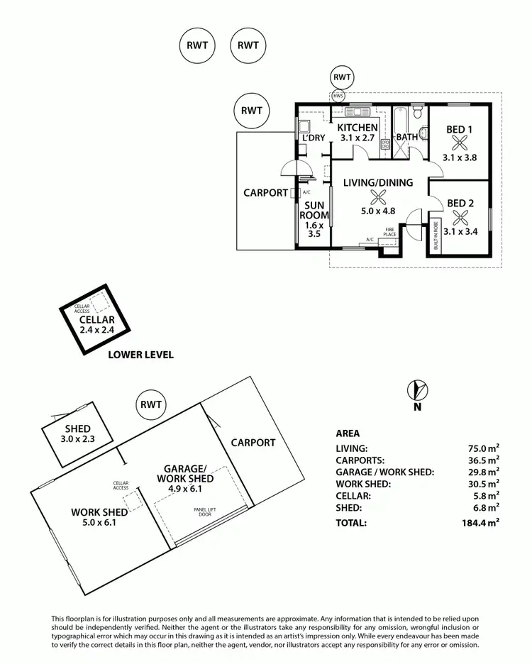 Floorplan of Homely house listing, 95 Roper Road, Murray Bridge SA 5253