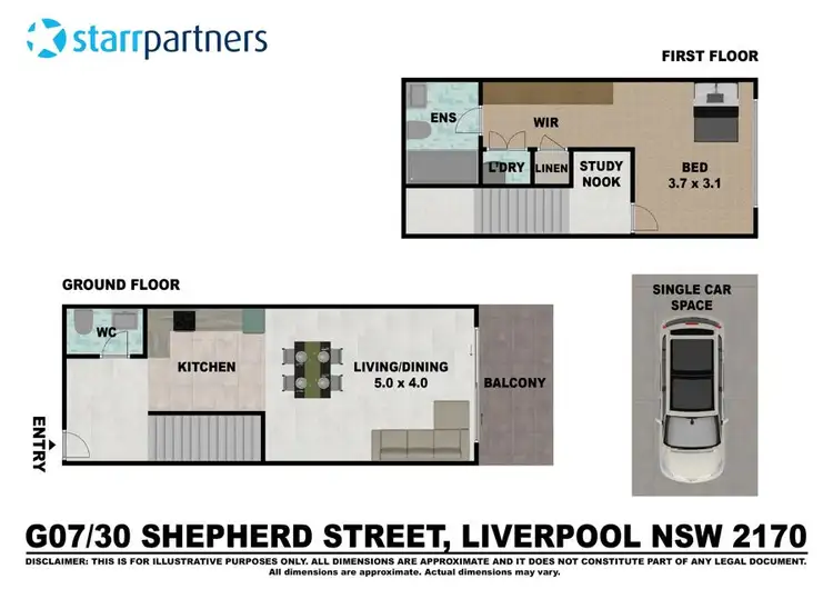Floorplan of Homely unit listing, G07/30 Shepherd Street, Liverpool NSW 2170