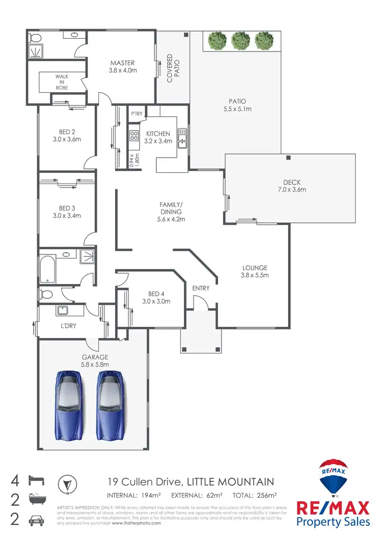 Floorplan of Homely house listing, 19 Cullen Drive, Little Mountain QLD 4551