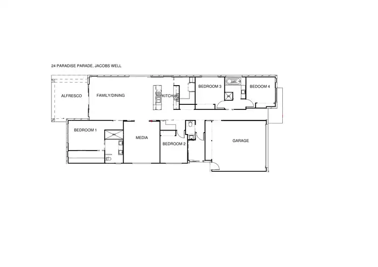 Floorplan of Homely house listing, 24 Paradise Parade, Jacobs Well QLD 4208