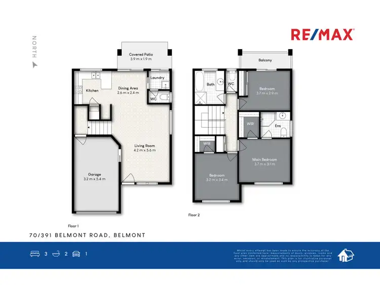 Floorplan of Homely townhouse listing, 70/391 Belmont Road, Belmont QLD 4153