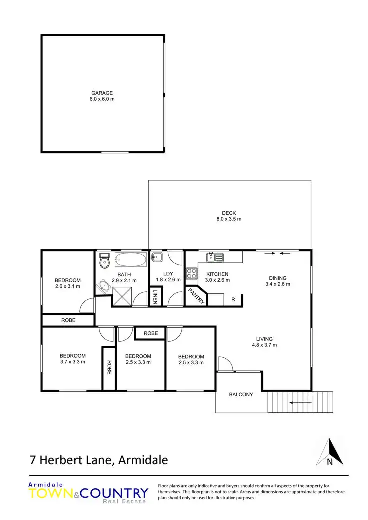 Floorplan of Homely house listing, 7 Herbert Lane, Armidale NSW 2350