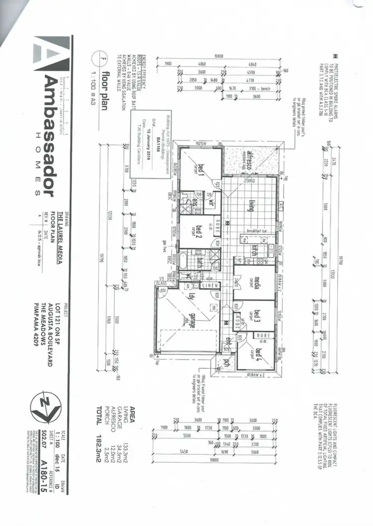 Floorplan of Homely house listing, 15 Augusta Boulevard, Pimpama QLD 4209