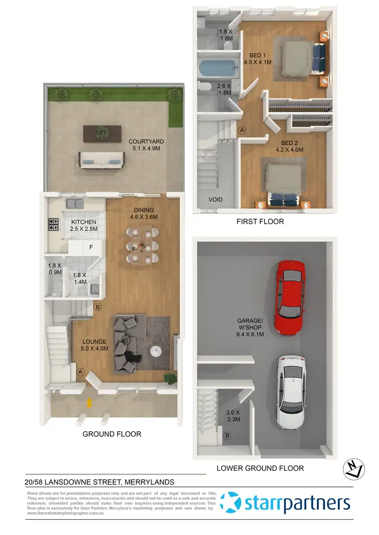 Floorplan of Homely townhouse listing, 20/58 Lansdowne Street, Merrylands NSW 2160