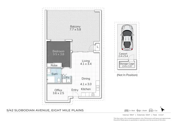 Floorplan of Homely unit listing, 5/42 Slobodian Avenue, Eight Mile Plains QLD 4113