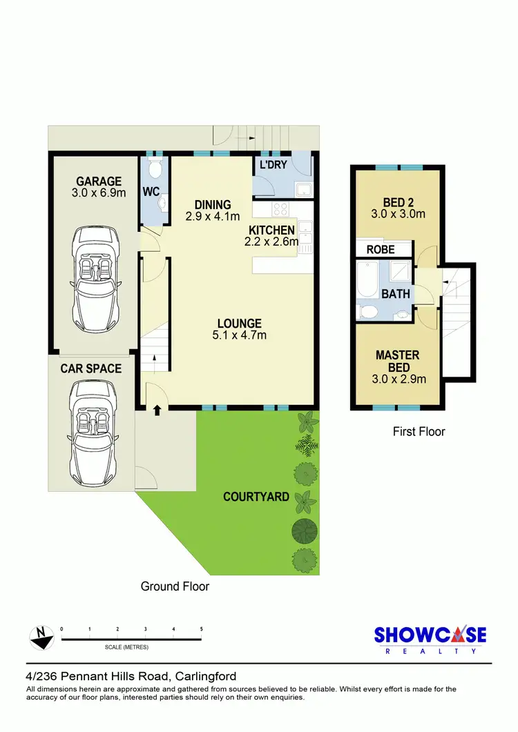Floorplan of Homely townhouse listing, 4/236 Pennant Hills Road, Carlingford NSW 2118