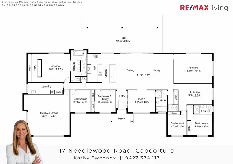 Floorplan of Homely rural property listing, 17 Needlewood Road, Caboolture QLD 4510