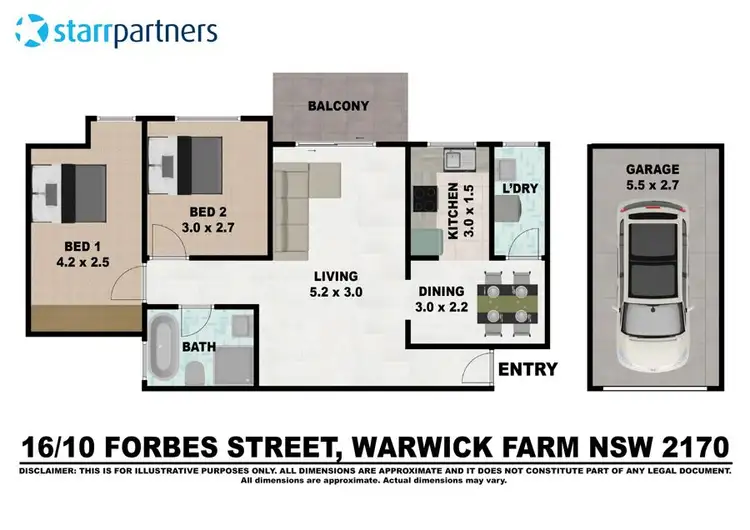Floorplan of Homely unit listing, 16/10-12 Forbes Street, Warwick Farm NSW 2170