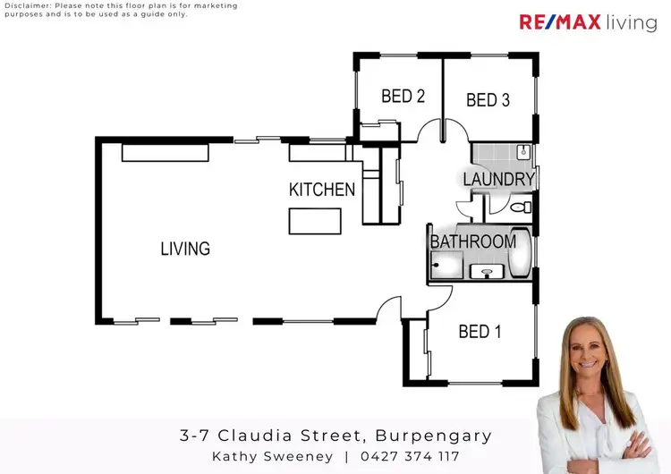 Floorplan of Homely house listing, 3-7 Claudia Street, Burpengary QLD 4505