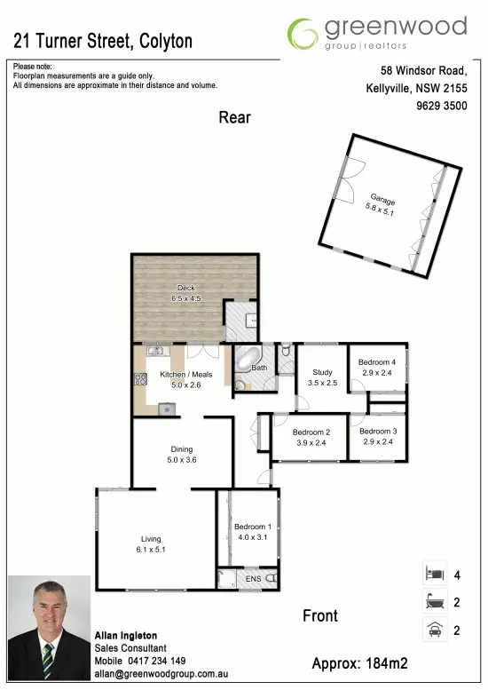 Floorplan of Homely house listing, 21 Turner Street, Colyton NSW 2760
