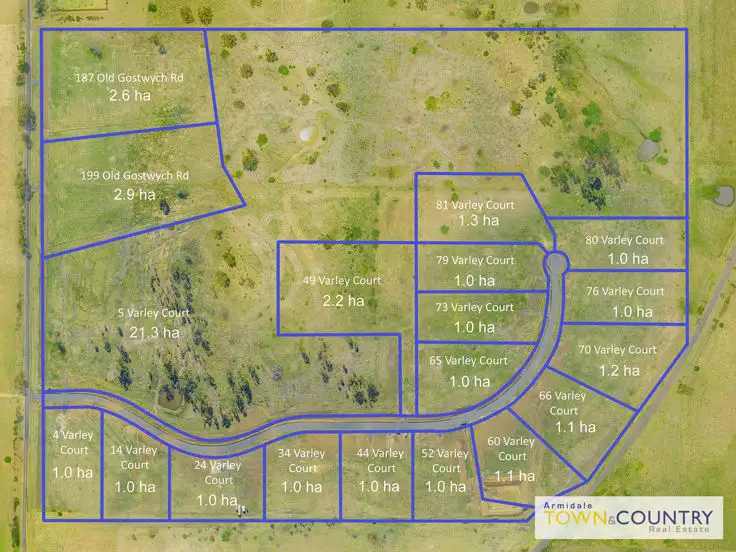 Floorplan of Homely land listing, 44 Varley Court, Armidale NSW 2350