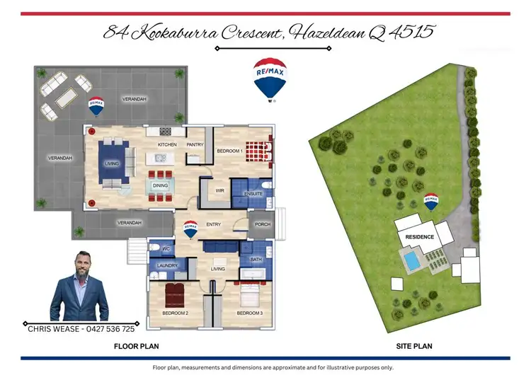 Floorplan of Homely rural property listing, 84 Kookaburra Crescent, Hazeldean QLD 4515