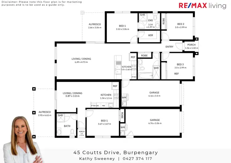 Floorplan of Homely house listing, 1&2/45 Coutts Drive, Burpengary QLD 4505